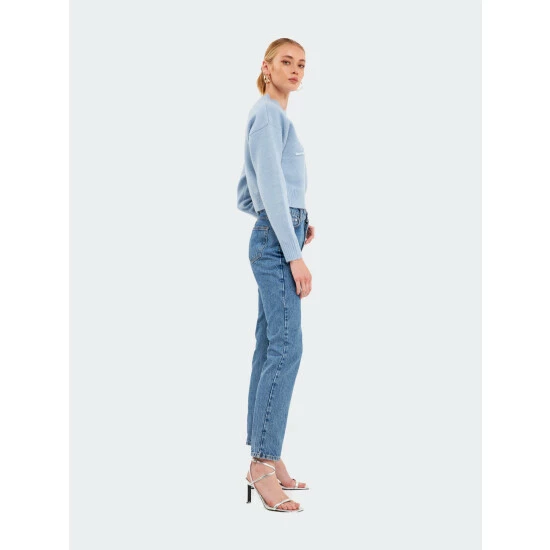 Endless Rose Love Chenille Embroidered Plush Sweater Sweatshirts & Sweaters Light Pink - Image 7