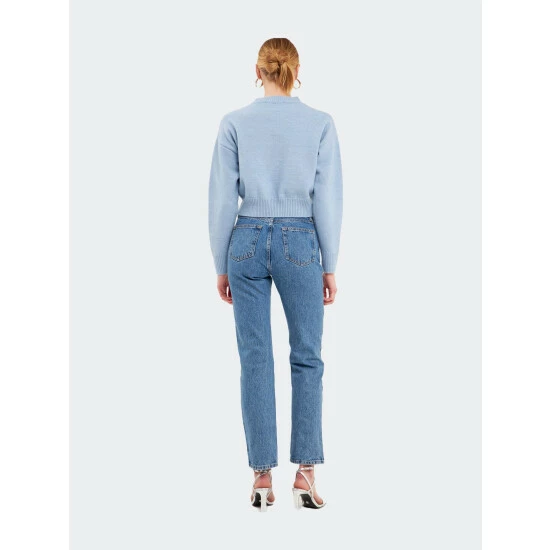 Endless Rose Love Chenille Embroidered Plush Sweater Sweatshirts & Sweaters Light Pink - Image 8