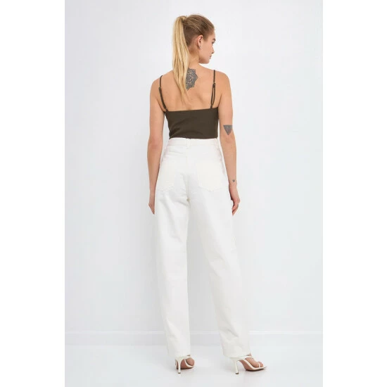 Endless Rose Adjustable Bustier Crop Top Tops Army Green - Image 9