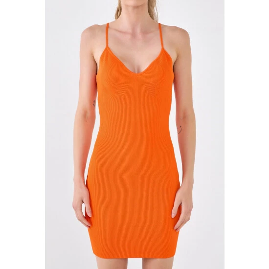 Endless Rose Sweetheart Scooped Knit Mini Dresses Lime - Image 9