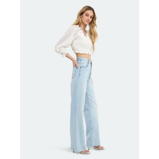 Endless Rose Smocked Top Tops White - Image 3