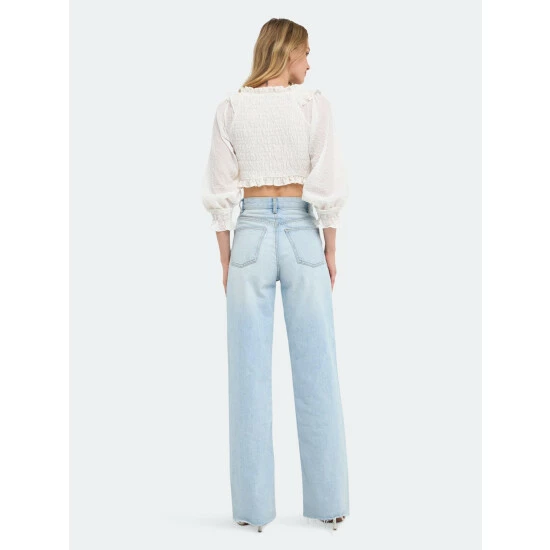 Endless Rose Smocked Top Tops White - Image 4