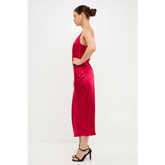 Endless Rose Wrap Over Satin Slip Dress - Rouge Dresses 3 Endless Rose Wrap Over Satin Slip Dress - Rouge Dresses - Image 3