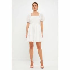 Endless Rose Floral Mini Dress Dresses White